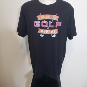 Grand Slam Performance Men's "Eat-Sleep Golf Repeat" T Shirt Size XXL